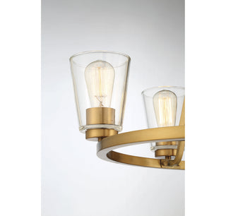 Calhoun 5-Light Chandelier in Warm Brass