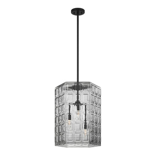 Reddick 3-Light Pendant in Matte Black