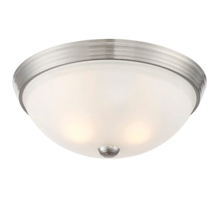 2-Light Ceiling Light in Satin Nickel