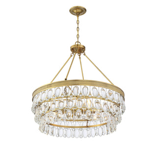 Windham 6-Light Pendant in Warm Brass