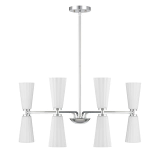8-Light Chandelier in Chrome