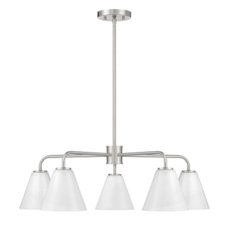 Blair 5-Light Chandelier in Satin Nickel