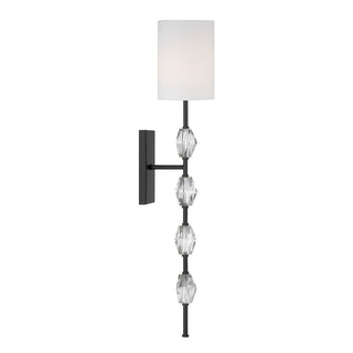 Sebring 1-Light Wall Sconce in Matte Black