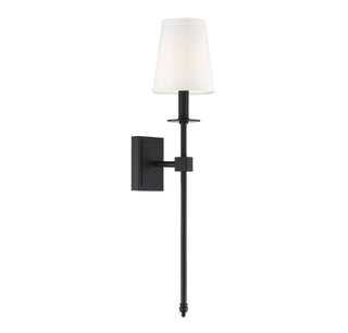 Monroe 1-Light Wall Sconce in Matte Black