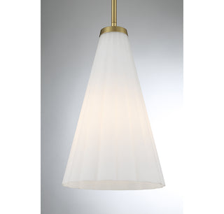 Bristol 1-Light Pendant in Warm Brass