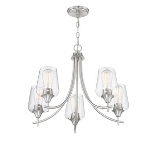 Octave 5-Light Chandelier in Satin Nickel