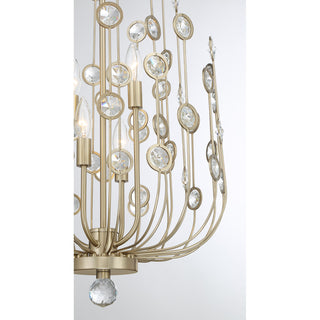 Irina 4-Light Chandelier in Noble Brass