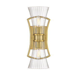 Bennington 2-Light Wall Sconce in Warm Brass