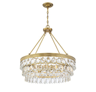 Windham 6-Light Pendant in Warm Brass