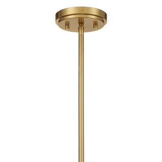 Consulate 5-Light Chandelier in Matte Black and Warm Brass