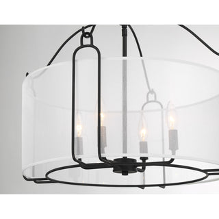 Ashlay 4-Light Pendant in Matte Black