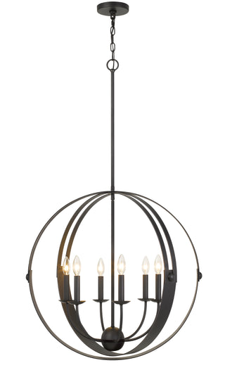 60W X 6 Valais Metal Chandelier