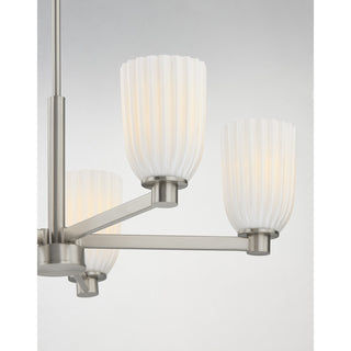 Baldwin 5-Light Chandelier in Satin Nickel