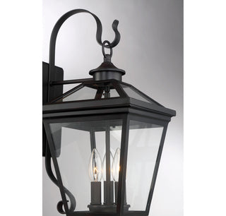 Ellijay 3-Light Outdoor Wall Lantern in English Bronze