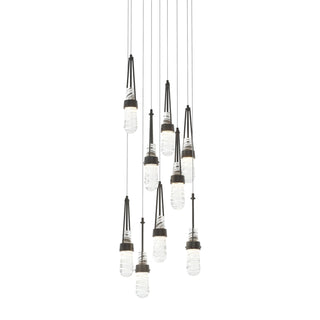 Link 9-Light Blown Glass Pendant