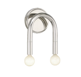 2-Light Wall Sconce in Polished Nickel