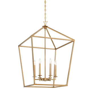 Townsend 6-Light Pendant in Warm Brass