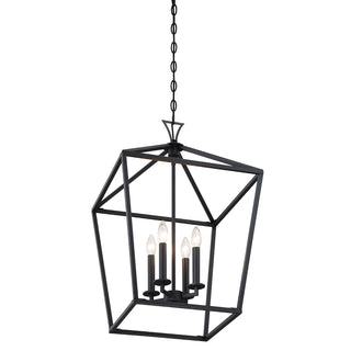 Townsend 4-Light Pendant in Matte Black