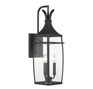 Montpelier 3-Light Outdoor Wall Lantern in Matte Black