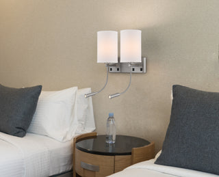 2 Lakewood Wall Lamp With Two Led Reading Lamps