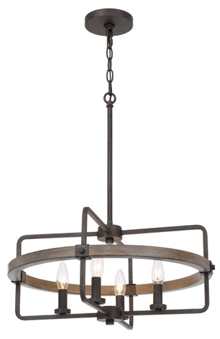 60W X 4 Rawlins Metal Chandelier