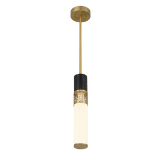 Farrell 1-Light Pendant in Warm Brass by Dann Foley
