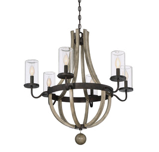 Eden 6-Light Outdoor Chandelier in Weathervane