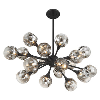 Matisse 18-Light Chandelier in Matte Black