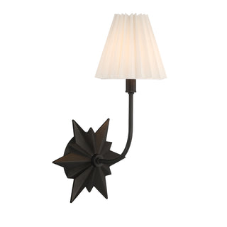 Crestwood 1-Light Wall Sconce in Black Tourmaline