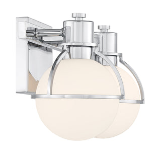 Pierce 2-Light Bathroom Vanity Light in Chrome
