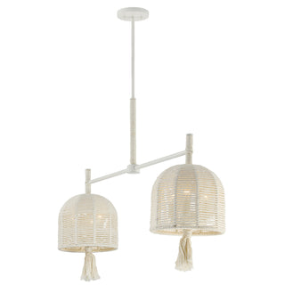 Lunara 6-Light Chandelier in Cotton by Breegan Jane