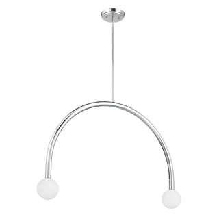 2-Light Chandelier in Chrome