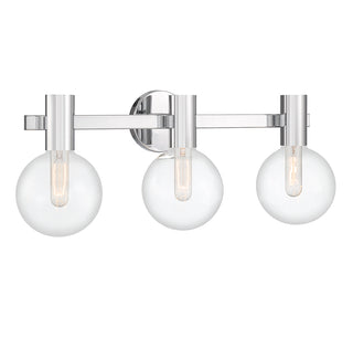 Wright 3-Light Bathroom Vanity Light in Chrome