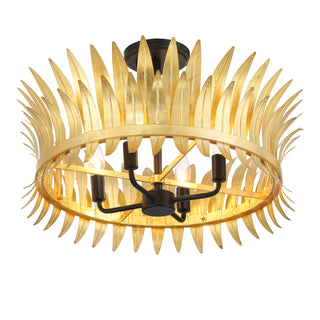 Ensley 4-Light Ceiling Light in True Gold
