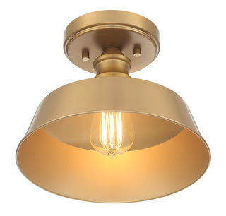 1-Light Ceiling Light in Natural Brass
