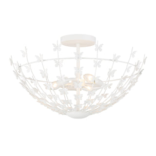 Birch 3-Light Ceiling Light in Bisque White
