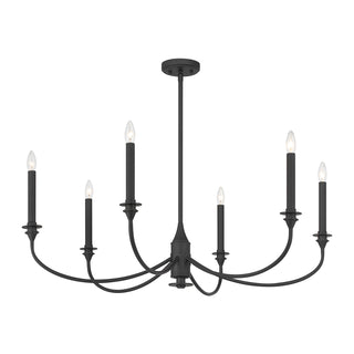 Coventry 6-Light Chandelier in Matte Black