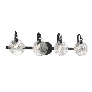 Addison 4-Light Bathroom Vanity Light in Matte Black