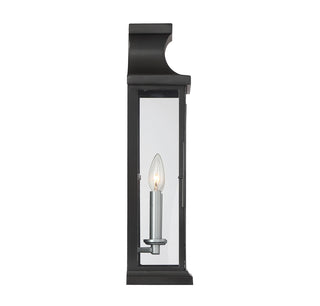 Brooke 2-Light Outdoor Wall Lantern in Matte Black