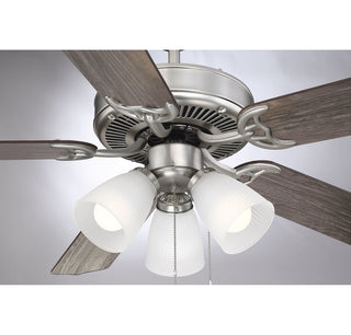 52" 3-Light Ceiling Fan in Brushed Nickel