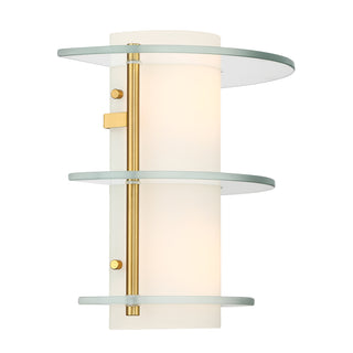 Newell 2-Light Wall Sconce in Warm Brass