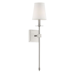Monroe 1-Light Wall Sconce in Satin Nickel
