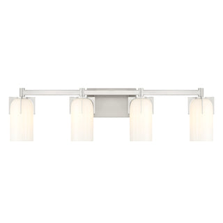 Caldwell 4-Light Bathroom Vanity Light in Satin Nickel