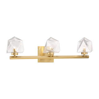 Castello 3-Light Bathroom Vanity Light in Warm Brass