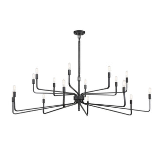 Salem 16-Light Chandelier in Forged Iron