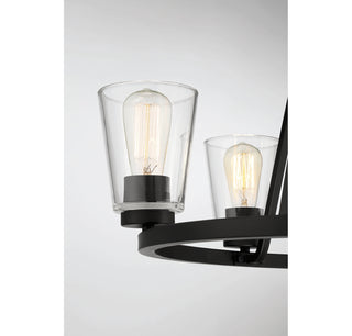 Calhoun 5-Light Chandelier in Matte Black