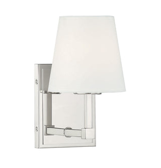 1-Light Wall Sconce in Polished Nickel