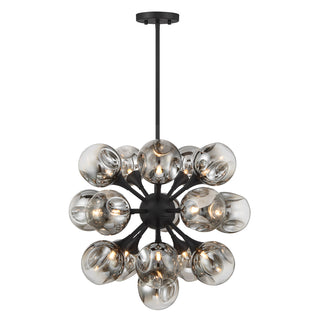 Matisse 16-Light Chandelier in Matte Black