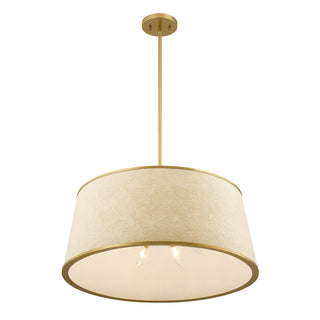 Sombra 6-Light Pendant in Spun Gold by Breegan Jane