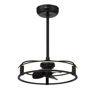 Vesta LED Fan D'Lier in Matte Black